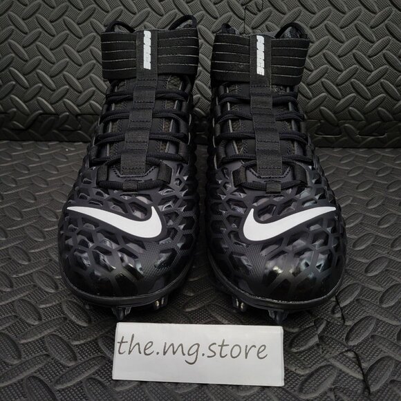 Nike Force Savage Pro 2 Black Anthracite Football Cleats AH4000-002 Mens Sz 11
